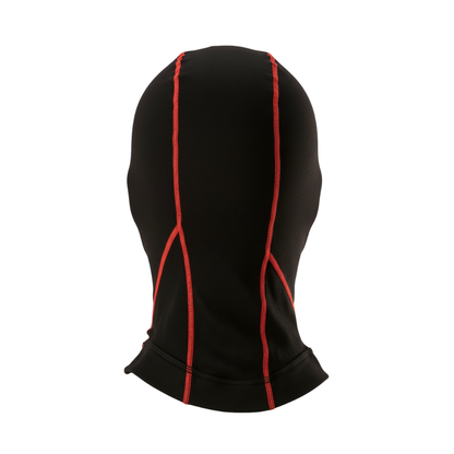 BALACLAVA KX V2 NEGRO COSTURAS ROJO