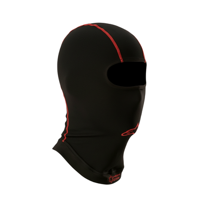 BALACLAVA KX V2 NEGRO COSTURAS ROJO
